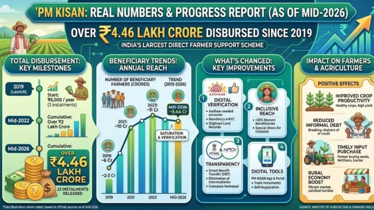 PM Kisan: Over ₹4.27 Lakh Crore Disbursed Since 2019 — 2026 Progress Report
